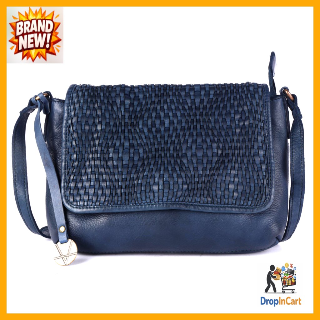 Genuine Leather Crossbody Sling Bag Adjustable Strap Casual Office Chic